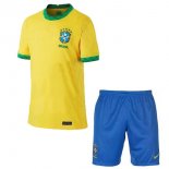 Maillot Brésil Domicile Enfant 2020 Jaune