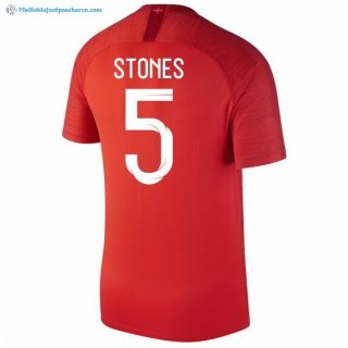 Maillot Angleterre Exterieur Stones 2018 Rouge Pas Cher