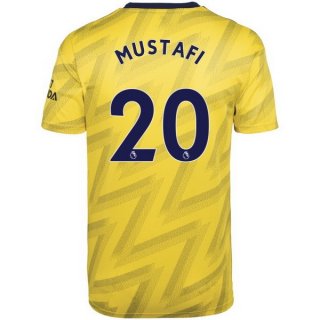 Maillot Arsenal NO.20 Mustafi Exterieur 2019 2020 Jaune Pas Cher