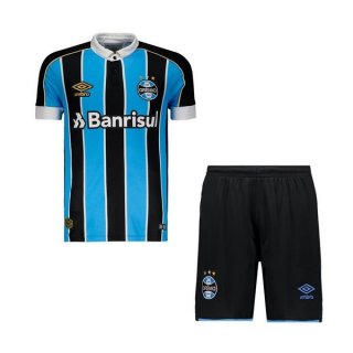 Maillot Grêmio Domicile Enfant 2019 2020 Bleu Noir Pas Cher