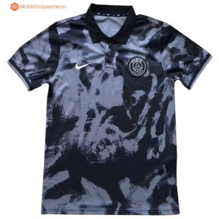 Polo Paris Saint Germain 2017 2018 Gris Pas Cher