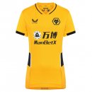 Maillot Wolves Domicile Femme 2021 2022 Jaune Pas Cher