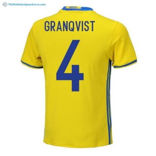 Maillot Sweden Domicile Granqvist 2018 Jaune Pas Cher Maillot Sweden Domicile Granqvist 2018 Jaune Pas Cher