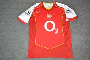 Maillot Arsenal Henry Domicile NO.14 Retro 2004/05 Rouge Pas Cher