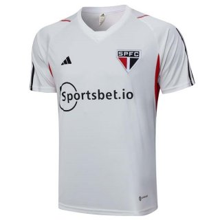 Maillot Entrainement Sao Paulo 2023 2024 Blanc Maillot Entrainement Sao Paulo 2023 2024 Blanc
