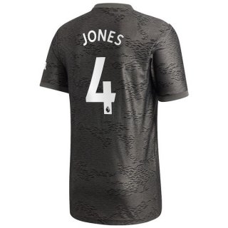 Maillot Manchester United NO.4 Jones Exterieur 2020 2021 Noir Pas Cher