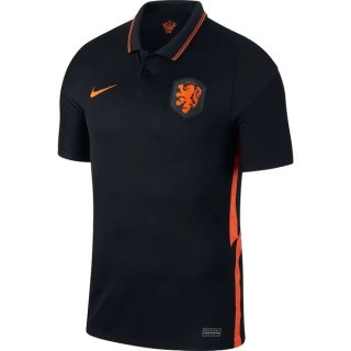 Maillot Pays Bas Exterieur 2020 Noir Pas Cher