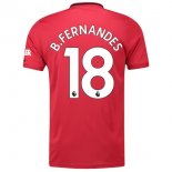 Maillot Manchester United NO.18 B. Fernandes Domicile 2019 2020 Rouge