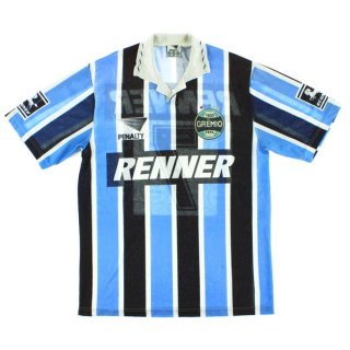 Maillot Grêmio Domicile Retro 1995 Bleu Pas Cher