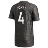 Maillot Manchester United NO.4 Jones Exterieur 2020 2021 Noir Pas Cher