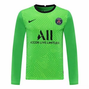 Maillot Paris Saint Germain ML Gardien 2020 2021 Vert Pas Cher