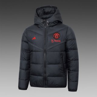Manteau de duvet Manchester United 2024 2025 Noir Manteau de duvet Manchester United 2024 2025 Noir