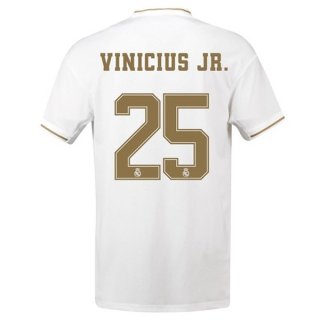 Maillot Real Madrid NO.25 Vinicius JR. Domicile 2019 2020 Blanc Pas Cher