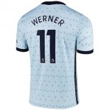 Maillot Chelsea NO.11 Werner Exterieur 2020 2021 Bleu Pas Cher