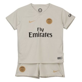 Maillot Paris Saint Germain Exterieur Enfant 2018 2019 Blanc Pas Cher