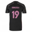 Maillot Real Madrid Third NO.19 Odriozola 2020 2021 Noir Pas Cher