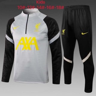 Enfant Survetement Liverpool 2022 Gris Enfant Survetement Liverpool 2022 Gris