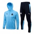 Sweat Shirt Capuche Ensemble Complet Marseille 2022 2023 Bleu