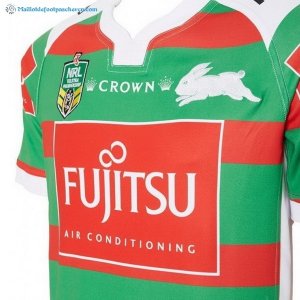 Maillot Rugby Rabbitohs Exterieur 2017 2018 Vert Pas Cher