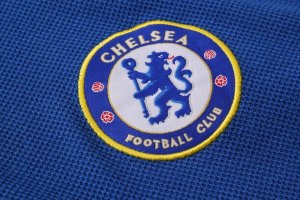 Polo Ensemble Complet Chelsea 2018 2019 Bleu Blanc Pas Cher