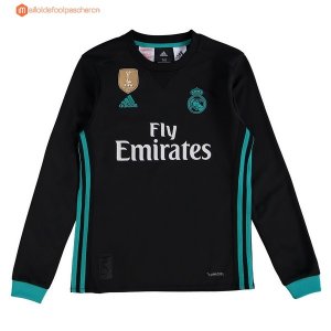 Maillot Real Madrid Exterieur ML Enfant 2017 2018 Pas Cher