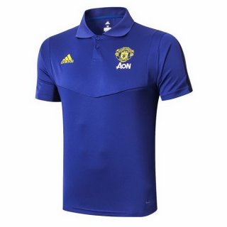 Polo Manchester United 2019 2020 Azul Pas Cher