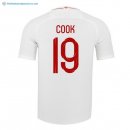 Maillot Angleterre Domicile Cook 2018 Blanc Pas Cher