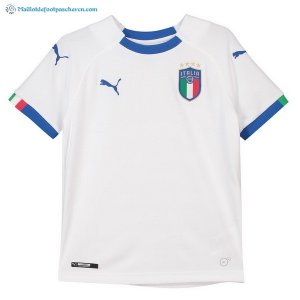 Maillot Italie Exterieur Enfant 2018 Blanc Pas Cher