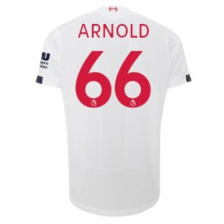 Maillot Liverpool NO.66 Arnold Exterieur 2019 2020 Blanc Pas Cher