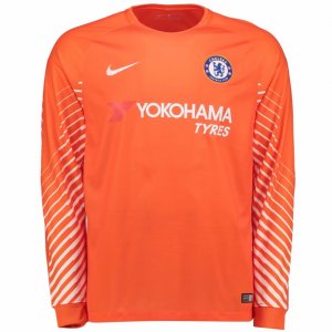 Maillot Chelsea ML Gardien 2017 2018 Orange Pas Cher