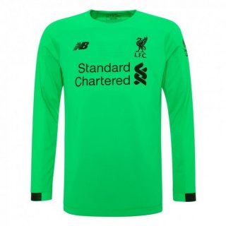 Maillot Liverpool ML Gardien 2019 2020 Vert Pas Cher