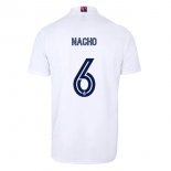 Maillot Real Madrid Domicile NO.6 Nacho 2020 2021 Blanc Pas Cher