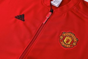 Survetement Manchester United 2018 2019 Rouge Noir Pas Cher