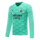 Maillot AC Milan Domicile ML Gardien 2020 2021 Vert Pas Cher