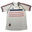 Maillot France Exterieur Retro 1998 Blanc Pas Cher