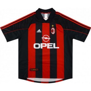 Maillot AC Milan Domicile Retro 2000 2002 Rouge Pas Cher Maillot AC Milan Domicile Retro 2000 2002 Rouge Pas Cher
