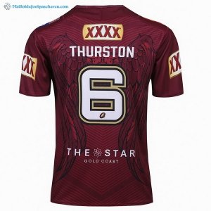 Maillot Rugby QLD Maroons 2017 2018 Rouge Pas Cher