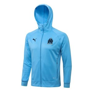 Sweat Shirt Capuche Ensemble Complet Marseille 2022 2023 Bleu
