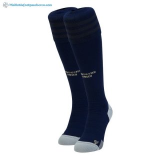 Chaussette Manchester United Third 2018 2019 Bleu Pas Cher