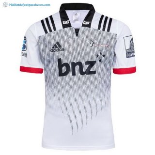 Maillot Rugby Crusaders Exterieur 2018 Blanc Pas Cher