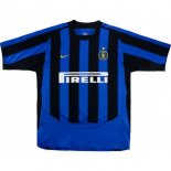 Thailande Maillot Inter Milan Domicile Retro 2003 2004 Bleu