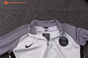 Survetement Paris Saint Germain 2017 2018 Gris Noir Pas Cher