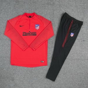 Survetement Enfant Atlético de Madrid 2019 2020 Rouge Noir Bleu Pas Cher