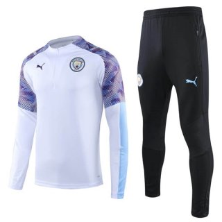 Survetement Manchester City 2019 2020 Blanc Purpura Pas Cher Survetement Manchester City 2019 2020 Blanc Purpura Pas Cher