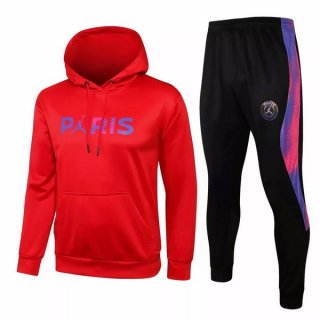 Sweat Shirt Capuche Paris Saint Germain 2021 2022 Rouge Noir Purpura