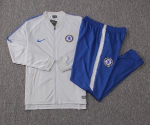 Survetement Chelsea 2018 2019 Gris Bleu Pas Cher