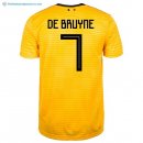 Maillot Belgica Exterieur De Bruyne 2018 Jaune Pas Cher