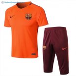 Maillot Entrainement Barcelona Ensemble Complet 2018 2019 Orange Pas Cher