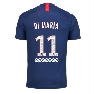 Maillot Paris Saint Germain NO.11 Di Maria Domicile 2019 2020 Bleu Pas Cher Maillot Paris Saint Germain NO.11 Di Maria Domicile 2019 2020 Bleu Pas Cher