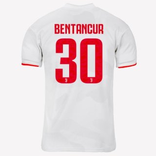 Maillot Juventus NO.30 Bentancur Exterieur 2019 2020 Gris Blanc Pas Cher